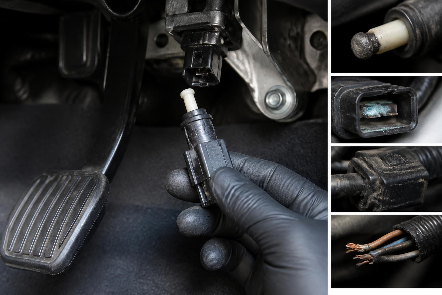 Illustration for: Common Causes of Brake Light Switch Failure in EVs